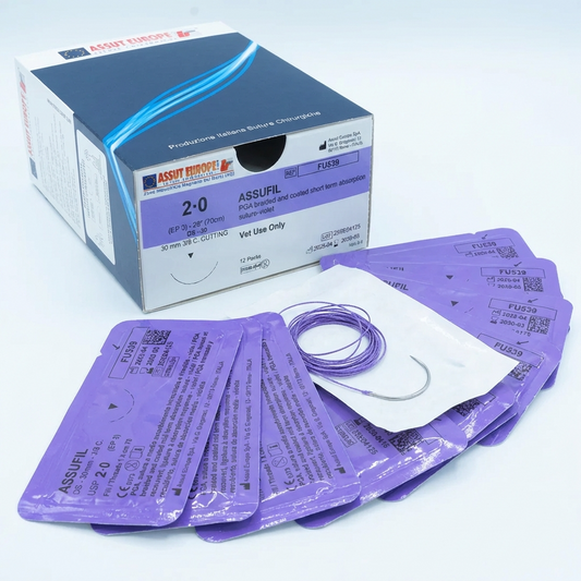Assufil surgical sutures sterile packaging