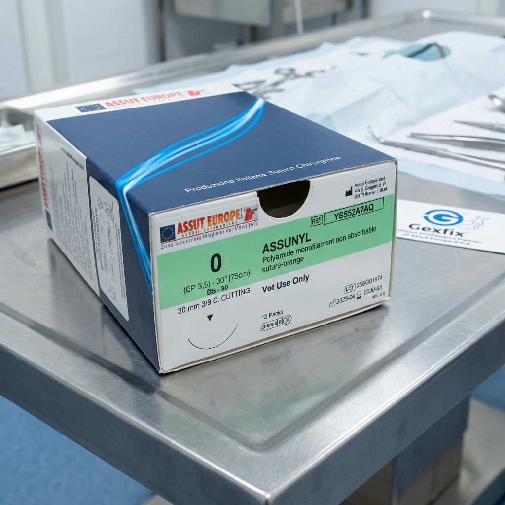 Assunyl polyamide veterinary sutures packaging