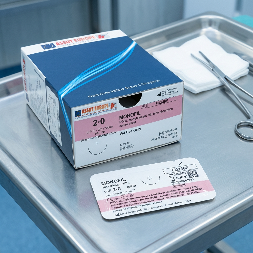 Monofil 2-0 veterinary suture box
