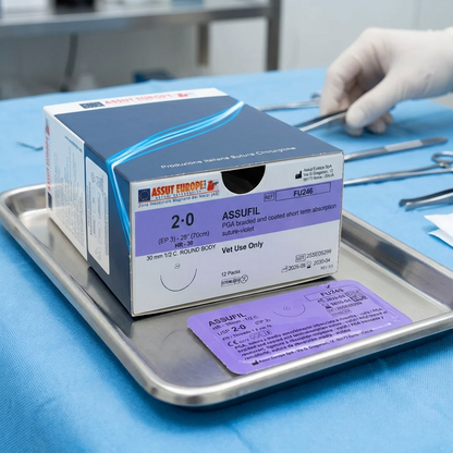 Absorbable PGA veterinary sutures packaging