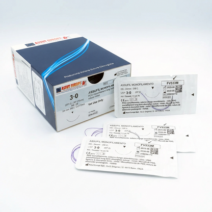 Assufil veterinary surgical sutures box
