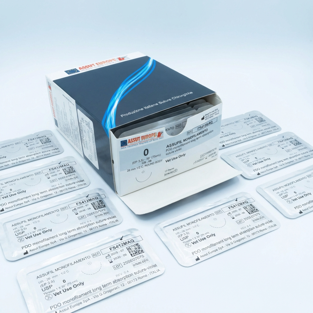 Assufil PDO monofilament veterinary sutures kit