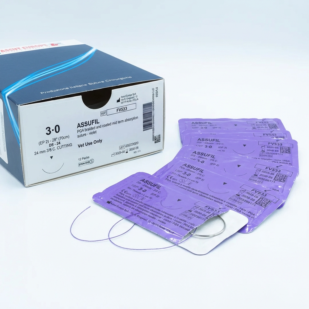 Assufil PGA veterinary surgical sutures