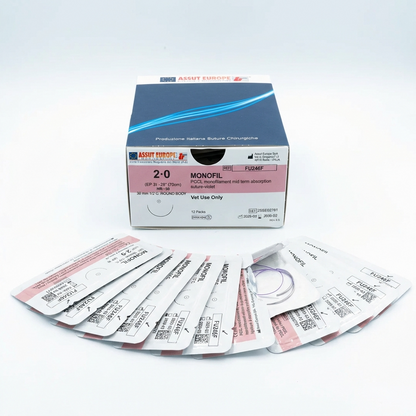 Monofil 2-0 veterinary suture packs