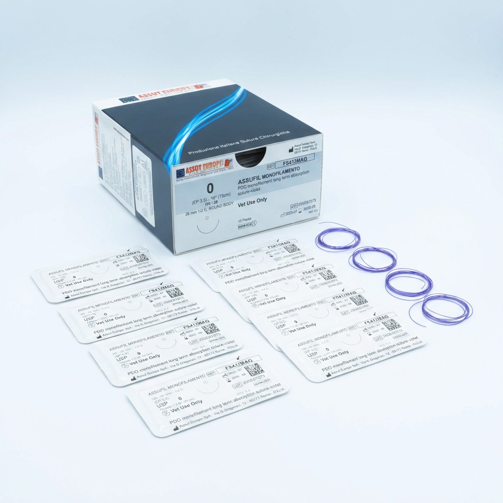 Assufil PDO veterinary sutures and needles