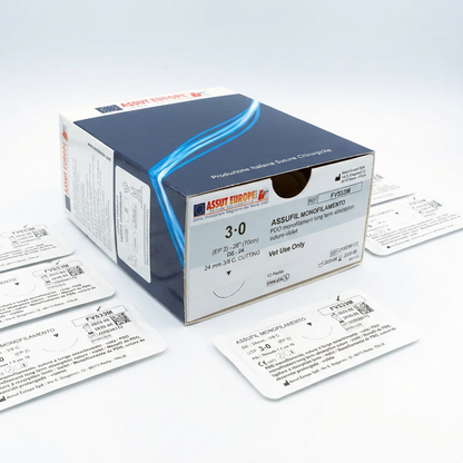Assufil PDO veterinary surgical sutures box