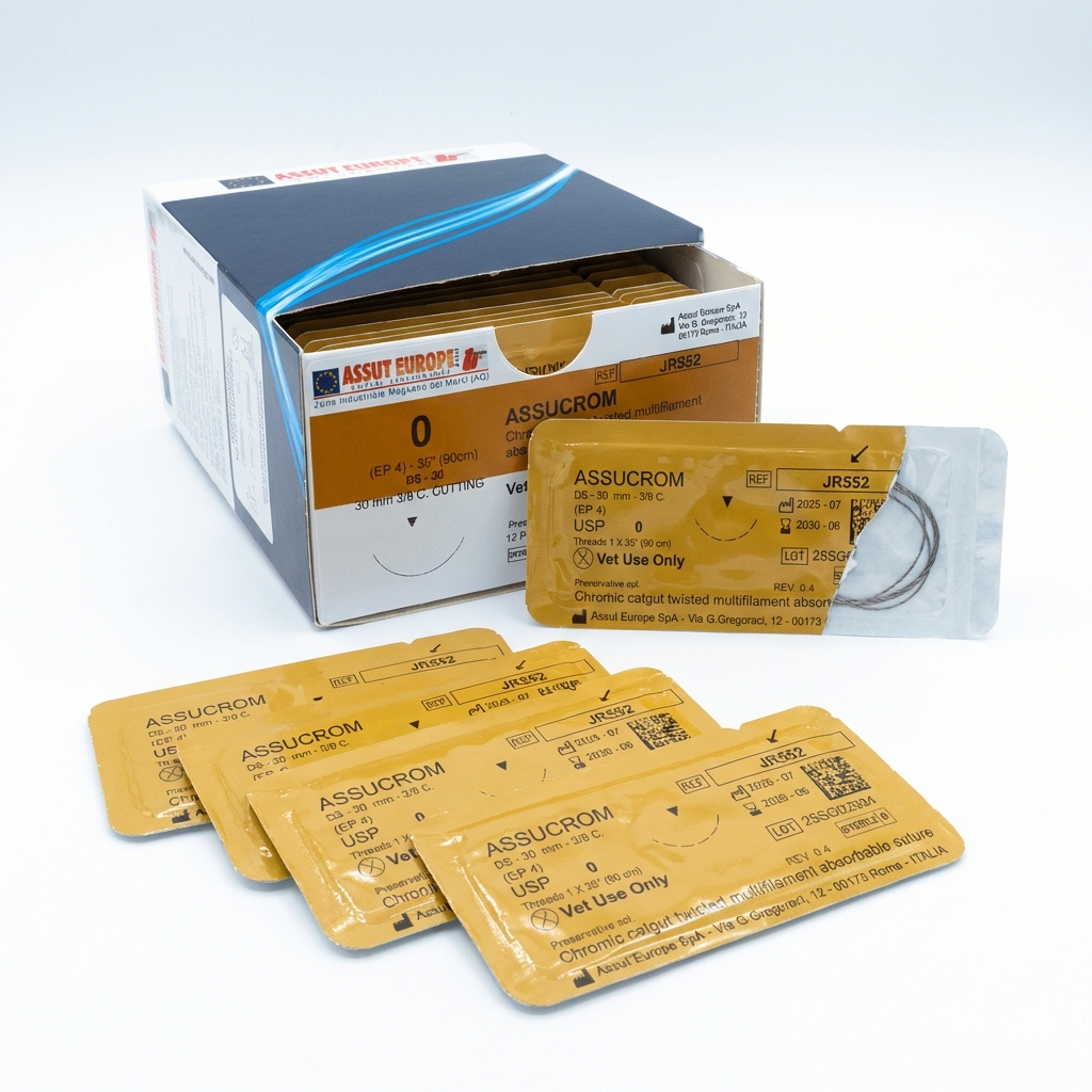 Chromic catgut veterinary sutures packaging