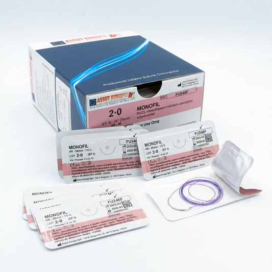 Monofil 2-0 veterinary suture packs