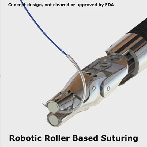 Robotic surgical suturing device concept